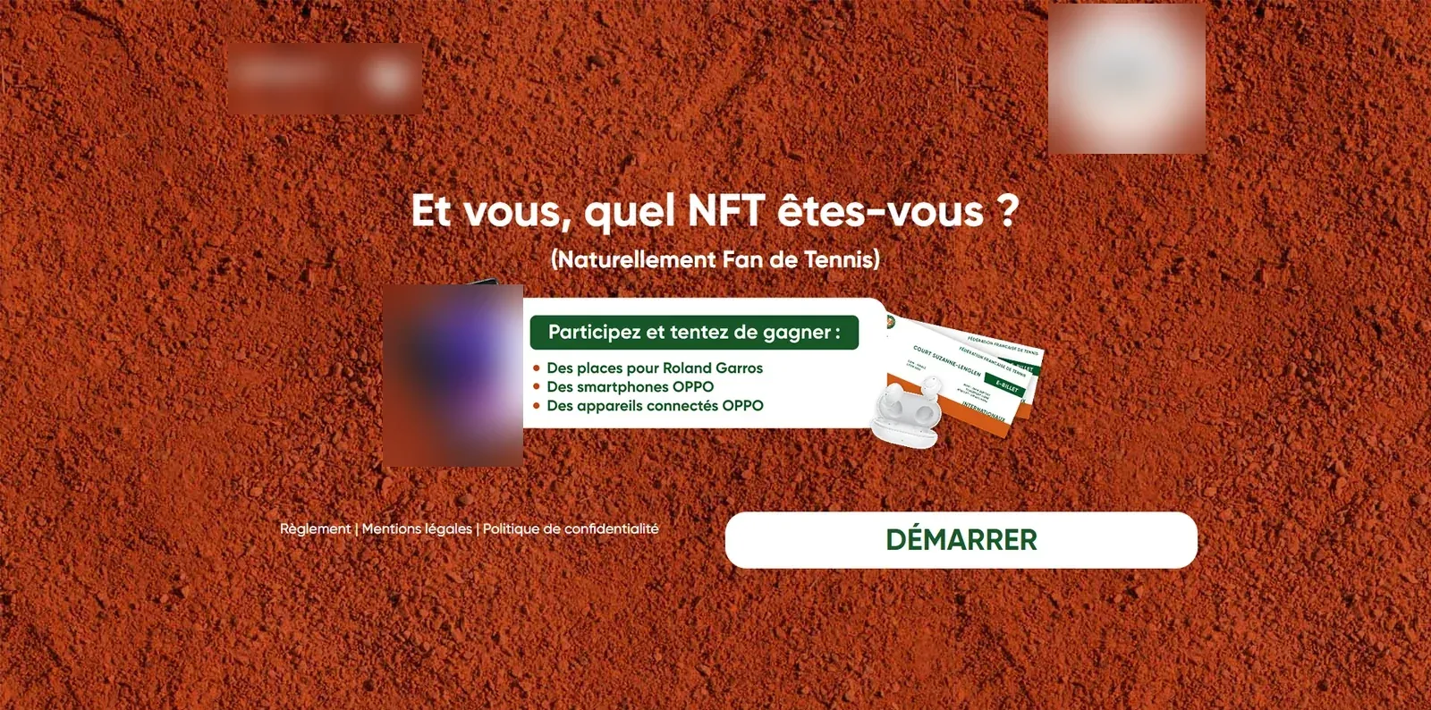 Quiz sur borne en magasin autour d’un grand tournoi de tennis — écran 1