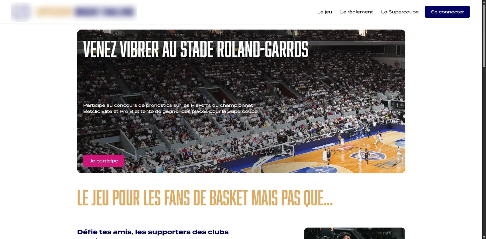 Jeu de pronostics sur les playoffs de basket — écran 1