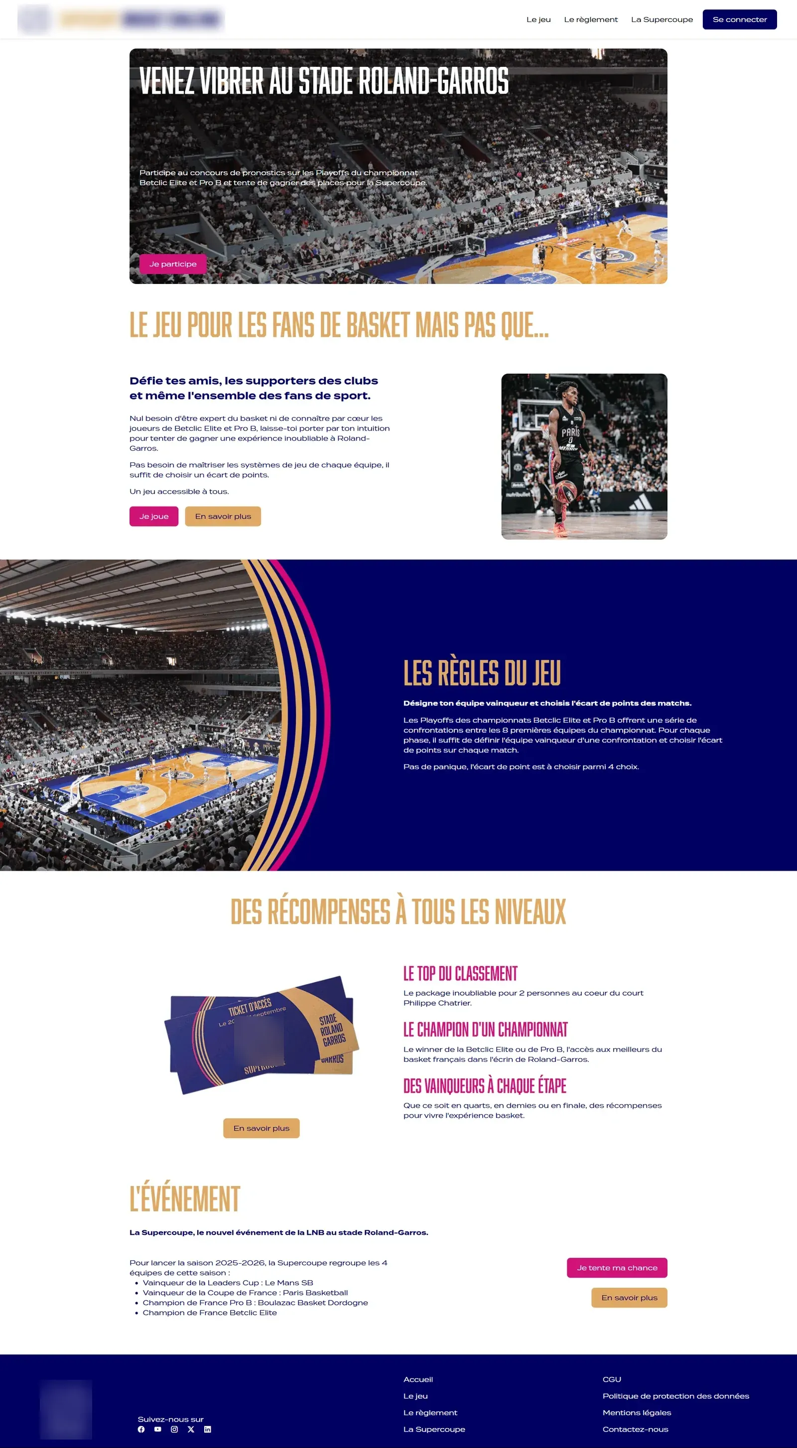 Jeu de pronostics sur les playoffs de basket — écran 2