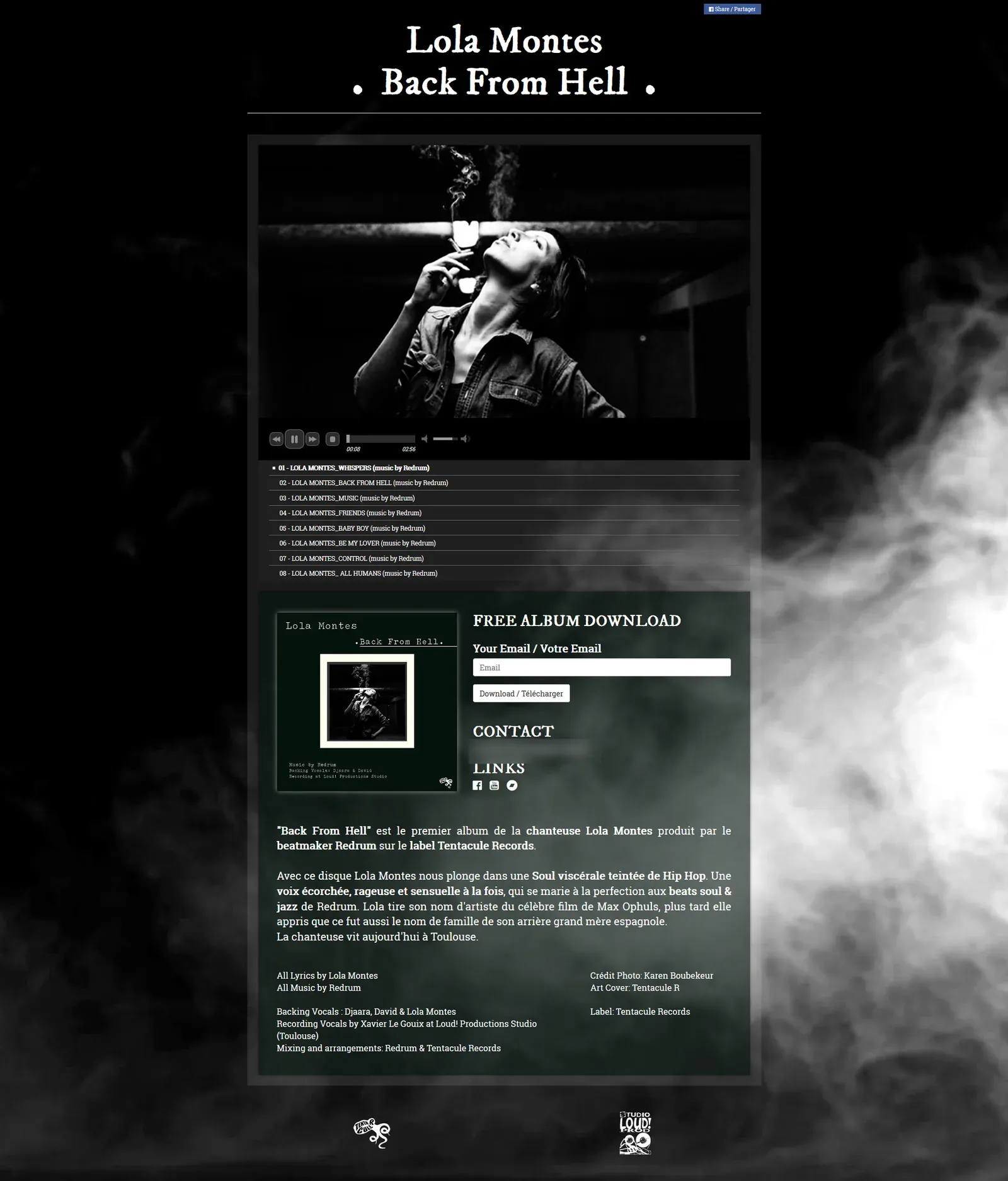 Electronic Press Kits pour un label de musique — écran 7